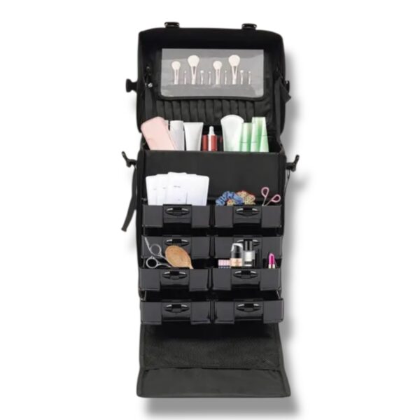 Profesionálny kozmetický organizér Emu  veľkokapacitný kufrík pre vizážistov