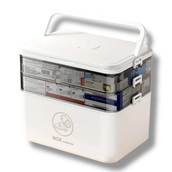 Prenosný plastový organizér na lieky Lívia