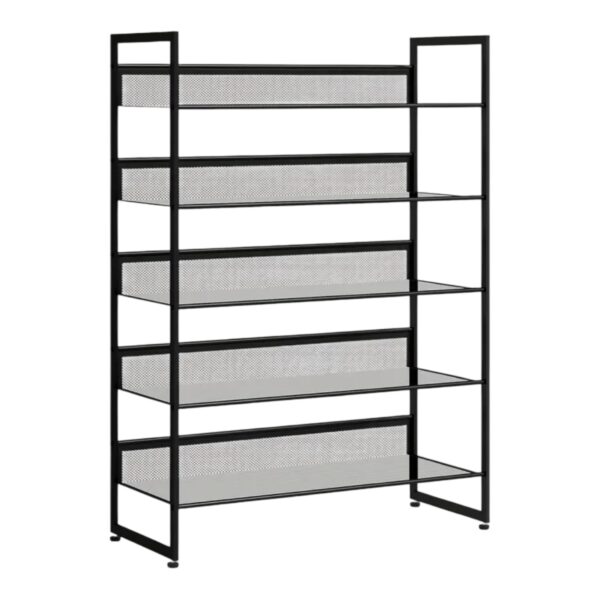 Vysoký kovový botník Heros s piatimi policami